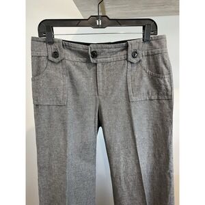 Banana Republic Martin Fit Wide Leg Trousers Womens 8 Gray Excellent
